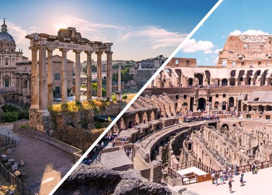 Colosseum Arena and Roman Forum small group tour