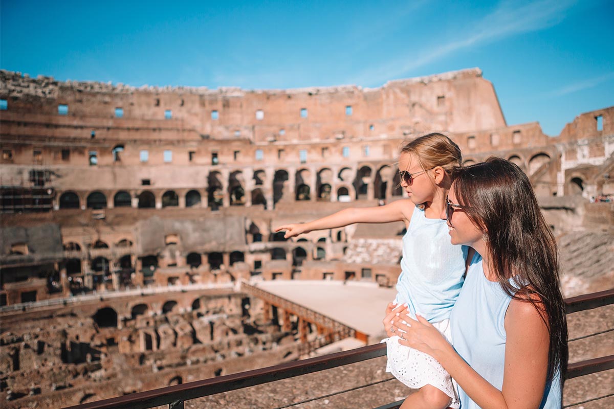 Guided tour of the Colosseum for families and children ArcheoRoma