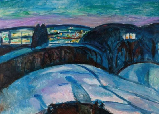 Starry Night by Edvard Munch – Exhibition "Munch. The Inner Scream" at Palazzo Bonaparte