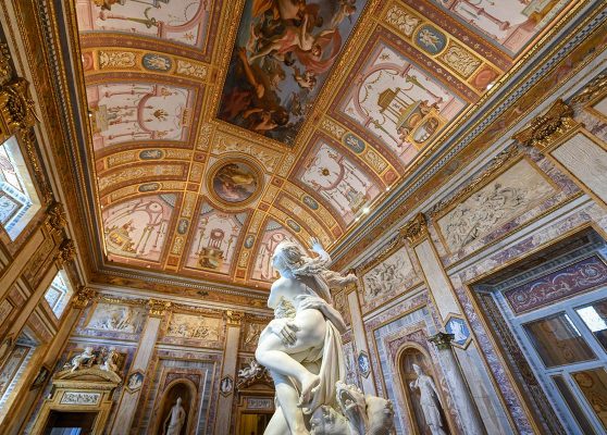 Rape of Proserpina sculpture in the Borghese Gallery, Rome