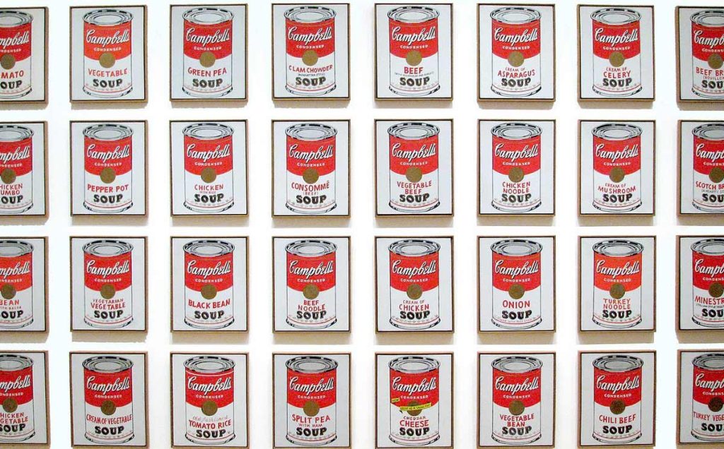 (32) Campbell's Soup Cans (1962). Andy Warhol. Exhibition, Rome